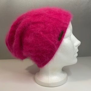 Fuzzy Pink ROOTS Fall/Winter Hat